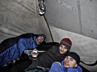 In the safety of the tent